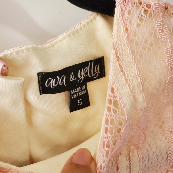 Embroidered Peach Pink Toddler Dress - Picture 8 of 11